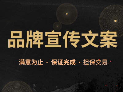 品牌宣传文案/品牌文案撰写/企业定位策划