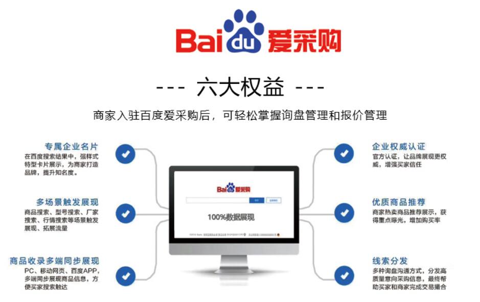 百度爱采购 公司企业网站关键词优化商品优先展示排名 搜索收录